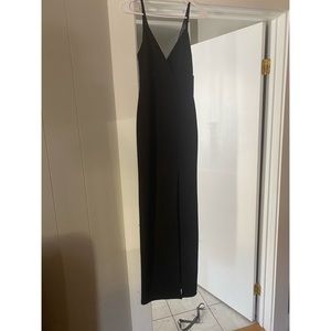 Black lulus maxi dress (with lace on back)